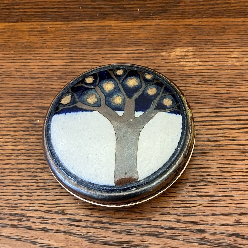 Ceramic Heerwagen Denmark Covered Dish Jar Pottery